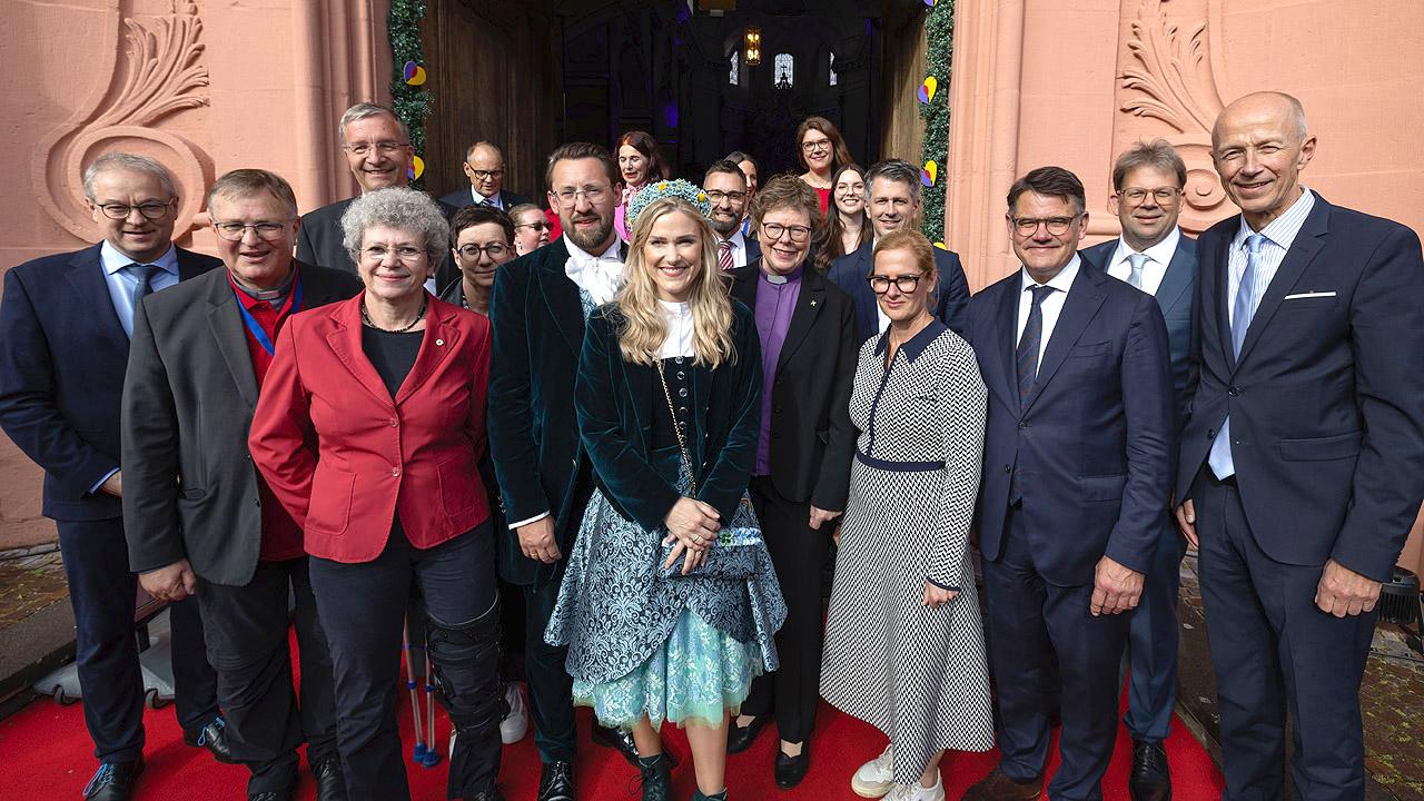 Hochkarätige Gäste auf dem Hessentag Gruppenbild