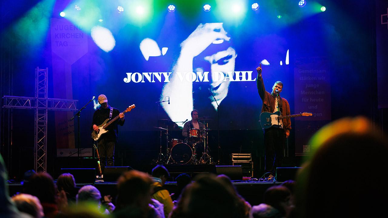 Konzert Jonny vom Dahl - Band auf der Bühne