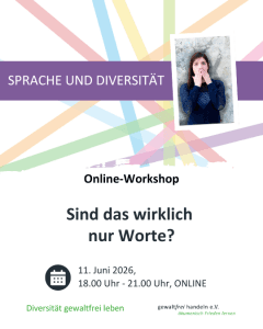 Plakat der Online-Veranstaltung