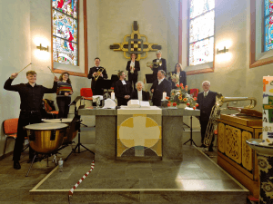 Das Ensemble FRECHBLECH in der Musikkirche
